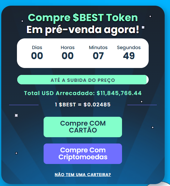 Pré-venda do Best Wallet Token ($BEST) 