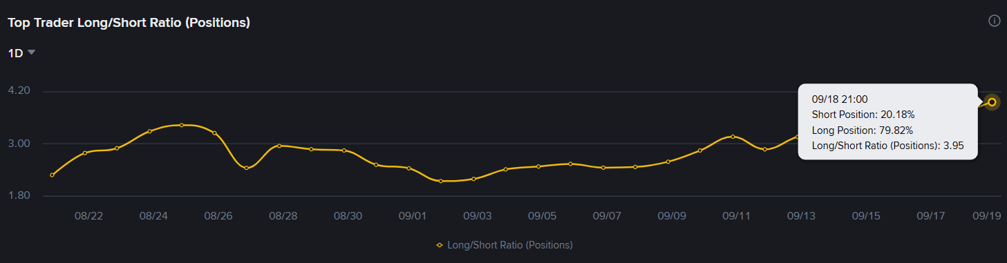 Top Trader Long/Short Ratio (Positions)