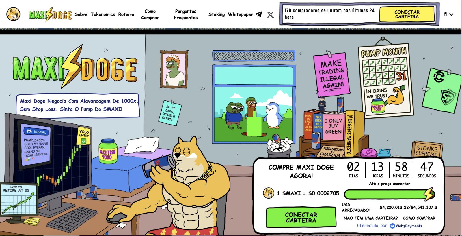 pré-venda do MaxiDoge