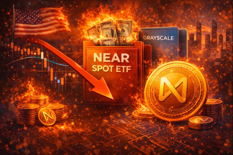 Grayscale pede ETF de NEAR enquanto altcoins caem forte