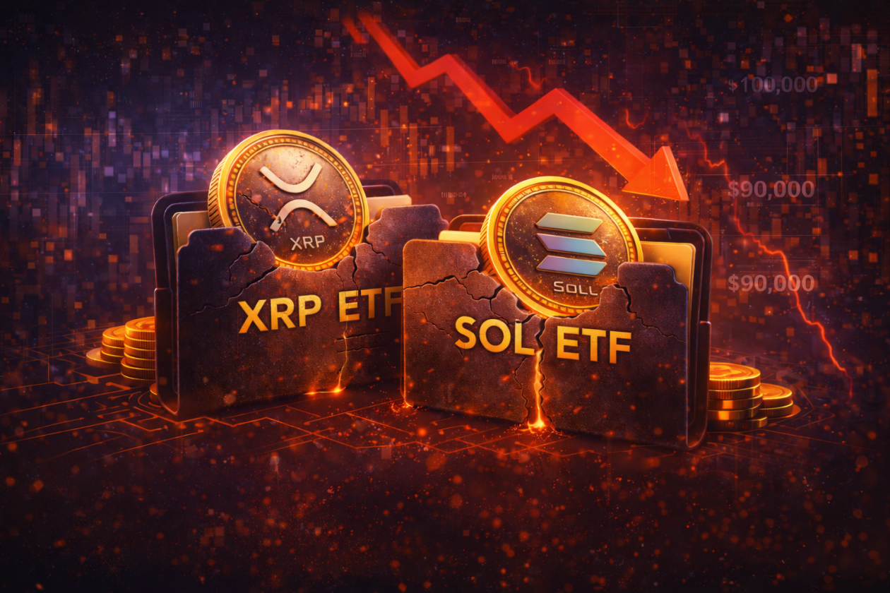 XRP e SOL em queda