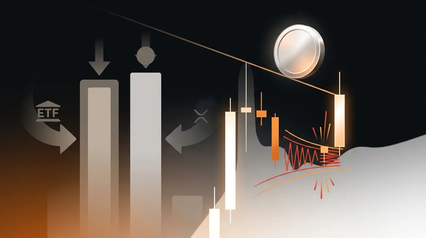 XRP-inspired coin rising toward descending resistance amid signs of cautious crypto market rotation