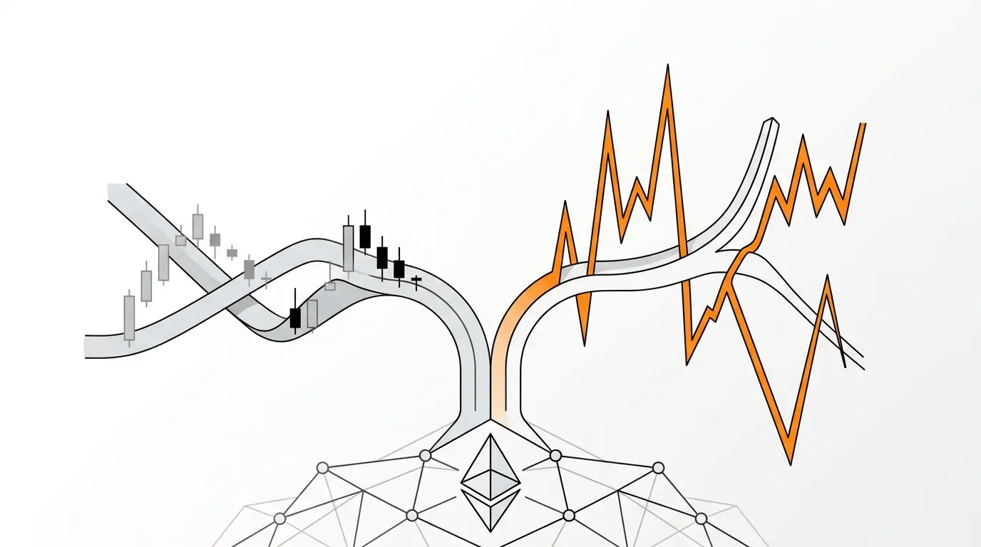 Editorial illustration showing altcoins amplifying both crypto trading gains and losses